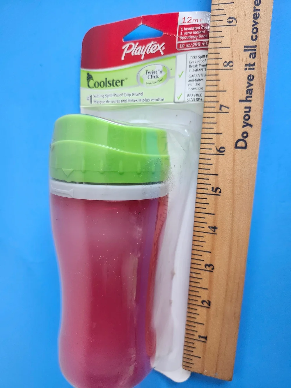 Playtex Coolster Twist n Click Spoutless Insulated Sippy Cup Tumbler 10oz New
